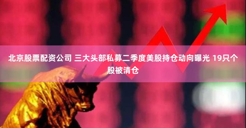 北京股票配资公司 三大头部私募二季度美股持仓动向曝光 19只个股被清仓