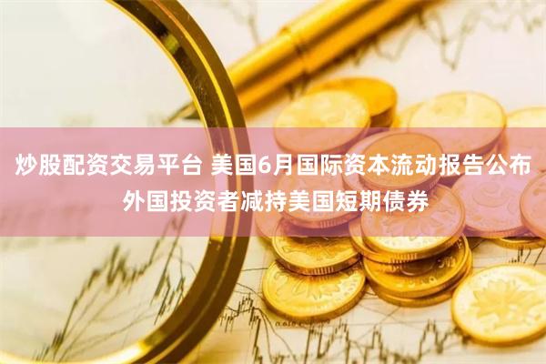 炒股配资交易平台 美国6月国际资本流动报告公布 外国投资者减持美国短期债券