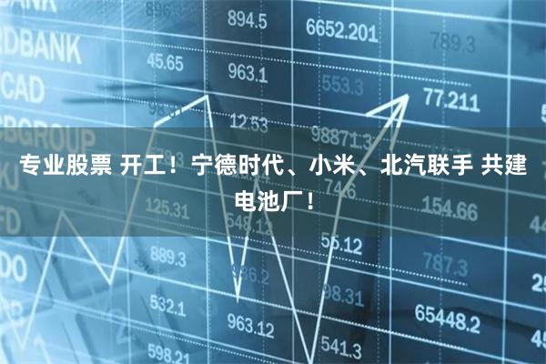 专业股票 开工！宁德时代、小米、北汽联手 共建电池厂！